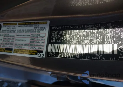 2006 Toyota Matrix Xr z USA, uszkodzony, nr VIN 2T1KR32E26C557421